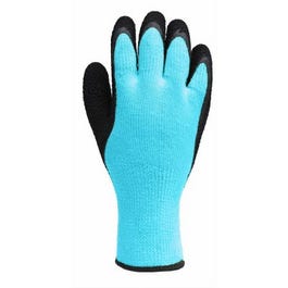 Winter Gloves, Latex Palm, Thermal Liner, Hi-Viz Yellow, Men's Medium