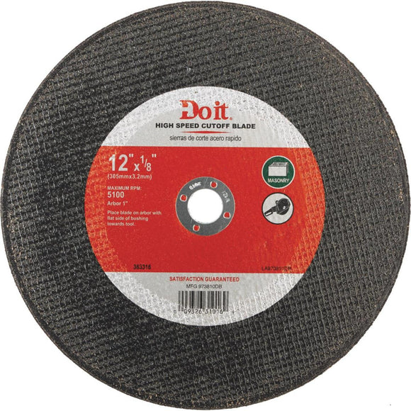 Do it Type 1 12 In. x 1/8 In. x 1 In. Masonry Cut-Off Wheel