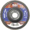 Weiler Vortec 4 In. x 5/8 In. 80-Grit Type 29 Angle Grinder Flap Disc
