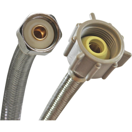 Fluidmaster Universal 3/8 or 7/16 or 1/2 MC x 7/8 FBC x 9 Braided Stainless Steel Toilet Connector