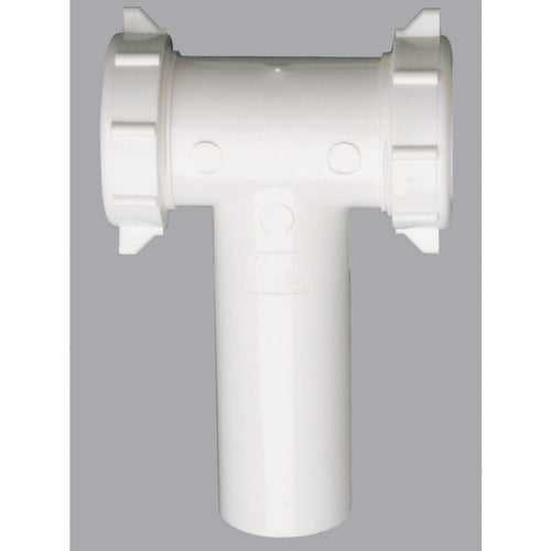 Do it 1-1/2 In. Plastic Slip Joint Center Outlet Tee and Tailpiece