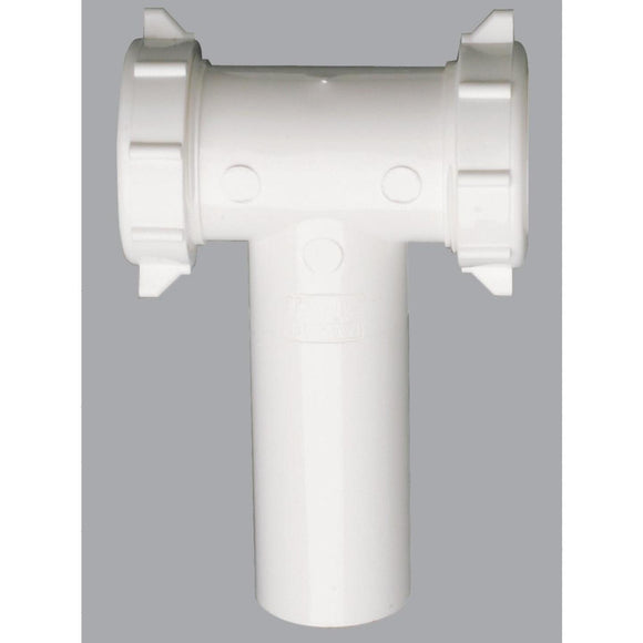 Do it 1-1/2 In. Plastic Slip Joint Center Outlet Tee and Tailpiece