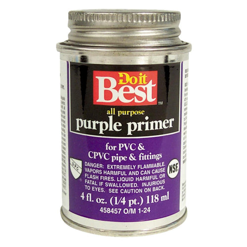 Do it Best 4 Oz. Purple Pipe and Fitting Primer for PVC/CPVC