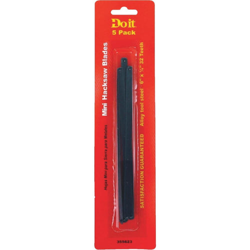 Do it Best 6 In. L. Blade 32 TPI Alloy Steel Hacksaw Blade (5-Pack)