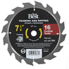 Do it Best 7-1/4 In. 16-Tooth Framing & Ripping Circular Saw Blade, Bulk