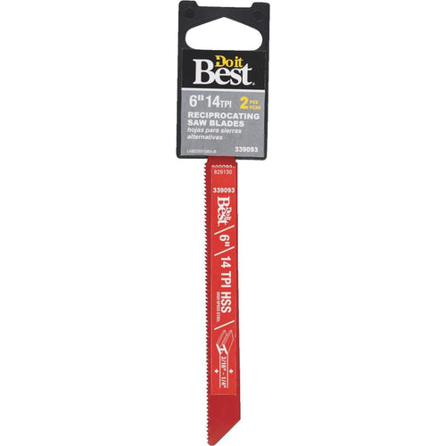Do it Best High Speed Steel 6 In. 14 TPI Metal Reciprocating Saw Blade (2-Pack)