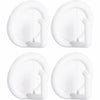 InterDesign Axis Utility Round White Adhesive Adhesive Hook