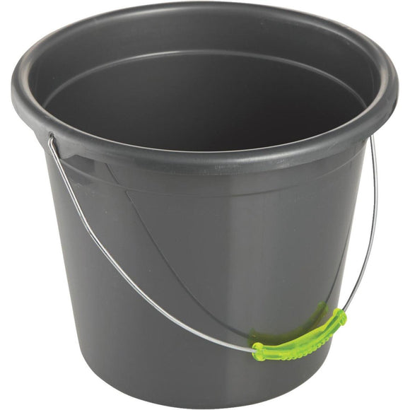 Smart Savers 10-Qt. Black Poly Bucket