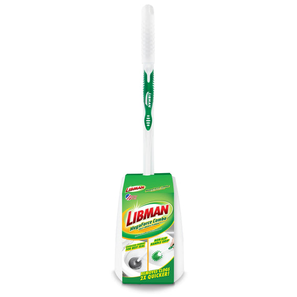 Libman MegaForce Combo - Toilet Brush & Plunger