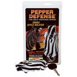 Pepper Defense Spray, Zebra Print Holster, .5-oz.
