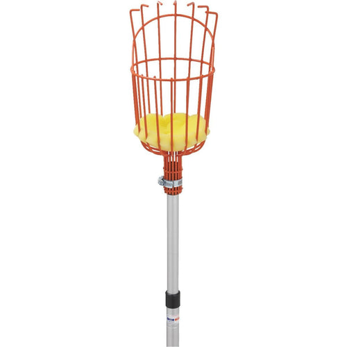 Best Garden Basket w/ Long Handle Enameled Steel Aluminum Fruit Picker